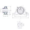 Корпус із підшипником SY 1.3/4 WF SKF