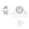 Корпус із підшипником SYJ 75 TF SKF