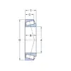 Подшипник LM 501349/10 NTE