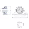 Корпус із підшипником SY 17 TF SKF