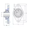 Корпус с подшипником FYTB 40 KF SKF