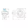 Корпус с подшипником UCT 205 FBJ (Японія)