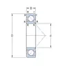 Підшипник 7214 BEP SKF