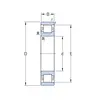 Підшипник N 319 ECP/C3 SKF