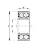 Подшипник 3904 2RS INA