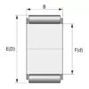 Подшипник KBK F- 222905 (4-6)(-5-7) INA