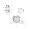 Корпус із підшипником SYJ 80 TF SKF