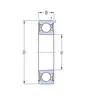 Підшипник 6208 2RS1K SKF