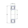 Підшипник W 6005 2RS1 SKF