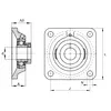 Корпус с подшипником PCJ 40 N INA