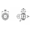 Підшипник GE 40 FO 2RS GEG 40 ES-2RS Fluro
