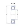 Підшипник 6006 2RS1/C3 SKF