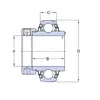 Подшипник YEL 206 2RF/VL065 SKF