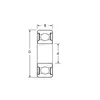 Підшипник 6804 2RS FBJ (Японія)