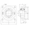 Корпус із підшипником W308-40MM-FDT-MF-AP-SP1 (PER.W308RRPB52-F-A) PEER