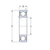 Підшипник 6022 2RS1 SKF