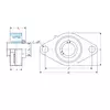 Корпус с подшипником UCFL 204 CT