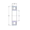 Подшипник 6216 ZNR C3 (PER.6216-ZDNRC3-A) PEER
