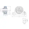 Корпус із підшипником SY 30 TF/VA201 SKF