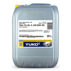 Мастило трансмісійне YUKO ТАД-17і 20л. (GL-5, SAE 85W-90) 006235 / 4820070240528, Об'єм, л: 20