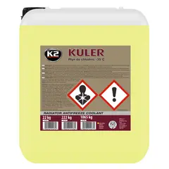 Жидкость охлаждающая К2 Kuler Long Life -35 °C желтая 22 кг (W406Y)