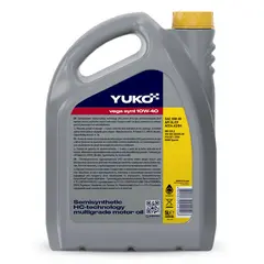 Моторна олива Yuko Vega Synt 10W-40 5л 004871 / 482007024212, Об'єм, л: 5, фотография 2