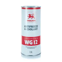 Рідина охолоджуюча WOLVER  ANTIFREEZE Coolant CONCENTRATE WG12 1,5л (концентрат -80C) Червоний