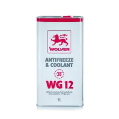 Рідина охолоджуюча WOLVER ANTIFREEZE Universal WG12 5л (-38C) ЧЕРВОНИЙ (банка), Об'єм, л: 5, Колір: червоний