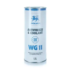 Рідина охолоджуюча WOLVER "NEW" ANTIFREEZE Universal WG11 1,5л (-38C) синій (банка ), Об'єм, л: 1.5, Колір: синій