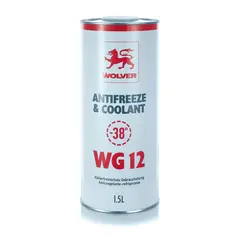 Рідина охолоджуюча WOLVER "NEW" ANTIFREEZE Universal WG12 1,5 л (-38C) ЧЕРВОНИЙ (банка), Об'єм, л: 1.5, Колір: червоний