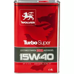 Олива Wolver 15W-40 TURBO SUPER каністра 4л 4260360941238, Об'єм, л: 4