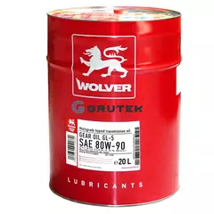 Олива трансмісійна Wolver 80W-90 API GL-5 MULTIGRADE HYPOID GEAR OIL 20л 4065 / 4260360940651