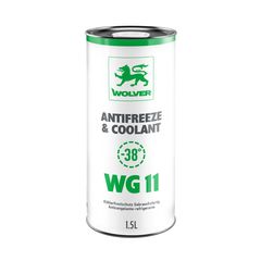 Рідина охолоджуюча WOLVER "NEW" ANTIFREEZE Universal WG11 1,5л (-38C) ЗЕЛЕНИЙ (банка), Об'єм, л: 1.5, Колір: Зелений