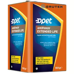 Охлаждающая жидкость Opet Extended Life Antifreeze 16кг (концентрат) G12+ 601383106, Объем, л: 13.5