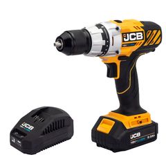 Акумуляторний дриль-шуруповерт з комлектом JCB Tools JCB-18DD-2X-E