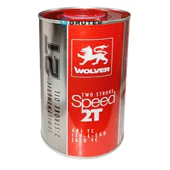 Масло для двухтактных двигателей WOLVER TWO STROKE SPEED 2T канистра 1л 4127 / 4260360941276, фотография 2