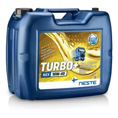 Масло моторное синтетическое NESTE Turbo+ NEX10W40 20л (API CK-4/SN E7,E9,E11 MB 228.31,VDS-4.5)