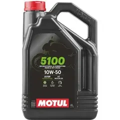 Олива для чотиритактних двигунів 10W50 5100 4л 4T збагачений ефірами, API SM JASO MA-2 Напівсинтетична 5100 10W50 4L 104076