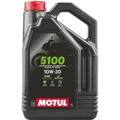 Олива для чотиритактних двигунів 10W30 5100 4л 4T збагачений ефірами, API SM Напівсинтетична 5100 10W30 4L 104063