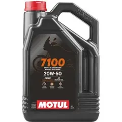 Олива для чотиритактних двигунів 20W50 7100 4л 4T естерове, API SN Синтетична 7100 20W50 4L 104104