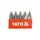 Отверточные вставки к ударным отверткам YATO: крестовый шлиц: PH2 х 36 мм HEX Ø= 5/16". 5 шт