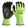 Перчатки рабочие сигнальные Hi-Vis MILWAUKEE, с сопротивлением порезам 3/C уровня, размер 8/M