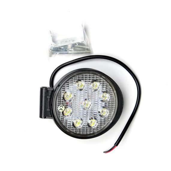 Фара світлодіодна кругла 27 Вт (9 LED) 12-24В AGH037