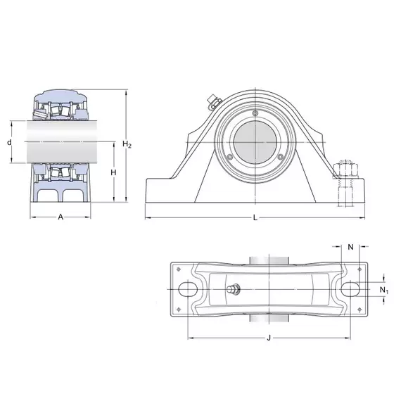 Корпус із підшипником SYNT 50 F SKF