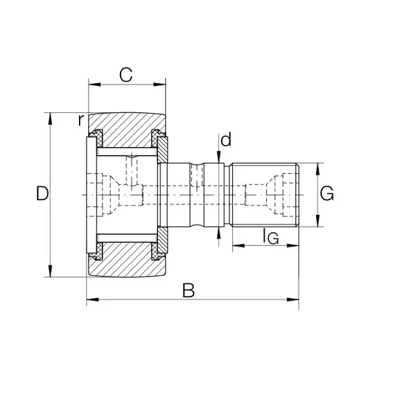 Підшипник KRV 40 PP A (KRV40-PP-A-NMT) INA