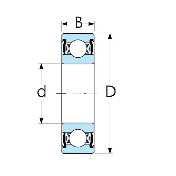 Подшипник 70-180105 (6005 2RSC3) NTE