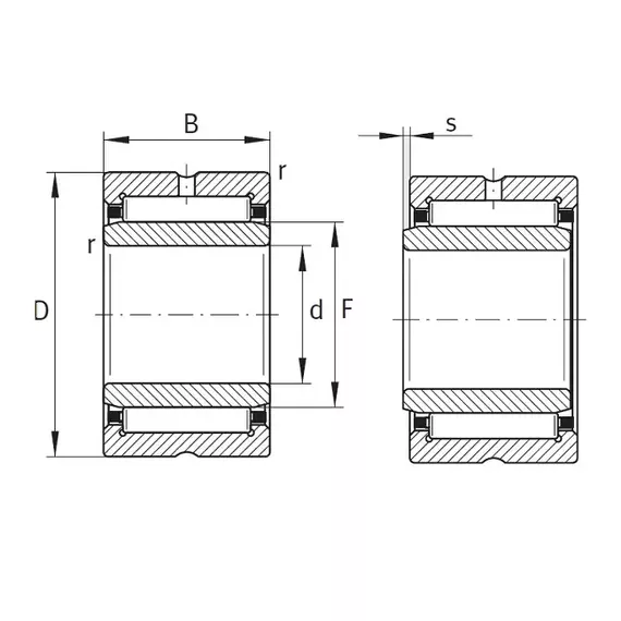 Підшипник NKI 20/16 XL C3 INA