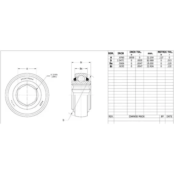 Подшипник 205 KPPB54 (PER.205HPPB54) PEER