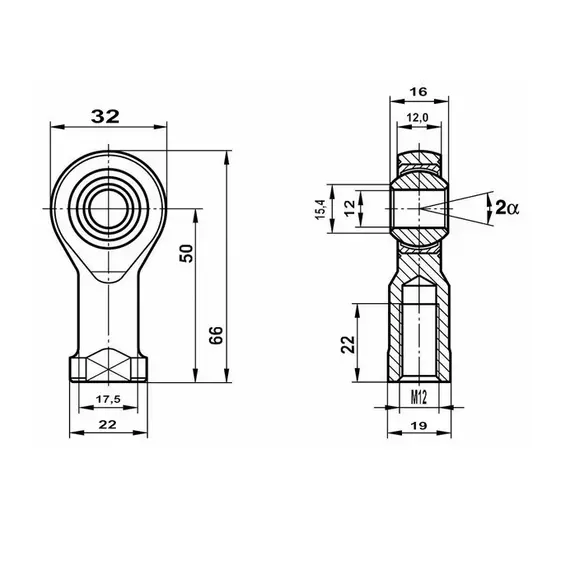 Підшипник GISW 12 Fluro