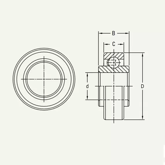 Підшипник BB203KRR2FD (BB203RYY2) PEER